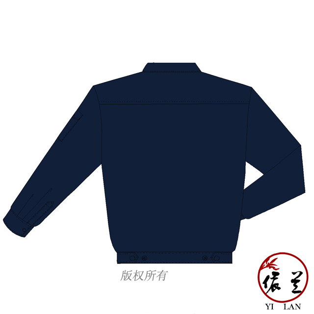 男女同款夏季長袖工作服定制